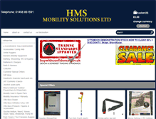 Tablet Screenshot of hmsmobility.com